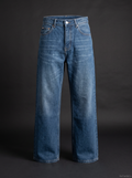 RE:FLEX 02 — Deep Blue Wide-Leg Denim